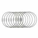 Stainless Steel Aircraft Cable Wire Keychain Twist Screw Lock Pack of 10-25 Q1D2