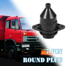 Universal 24V 7 Pin EU Round Socket Plug Connector Adapter for Trailer Auto
