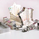 Baby Cots 10Pcs Cutting Cookie Cutter Stainless Steel Pastry & Biscuit Baki