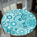 Non-slip Waterproof Table Cover Round Table Cloth Wedding Dining Banquet 09