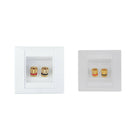 2 Sockets (female) Loudspeaker Socket Wall Mounting Box Loudspeaker Connection
