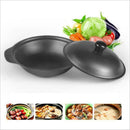 Cookware Cast Iron Casserole Pot with lid for Braising Slow Cooking 14cm