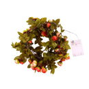 Christmas LED String Light Rose Flower Vine Leaves Wreath Wedding Decoration