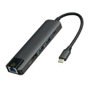 5 In 1 USB Type C To Multi-port Converter Hub With HDMI/USB 3.0/PD Ports