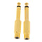 2Pcs 6.35mm 1/4" Mono Jack to RCA Plug Audio Adapter Converter Connector