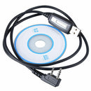 Usb Programming Cable + Cd Fhrg For Baofeng Uv-3R+ Uv-5R 5Ra Kenwood Tk-240 Q9U7