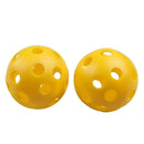 50Pcs Plastic Whiffle Airflow Hollow Golf Practice Training Sports Balls