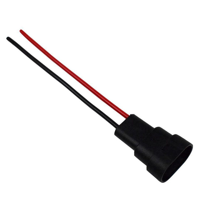 2x HB3 9006 HB4 Bulb Socket Male Adapter Connector for Headlight Fog Lamp