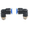 20 Pcs Quick Connectors Pneumatic Fittings 8mm x 1/8" PT Male Thread D5C9