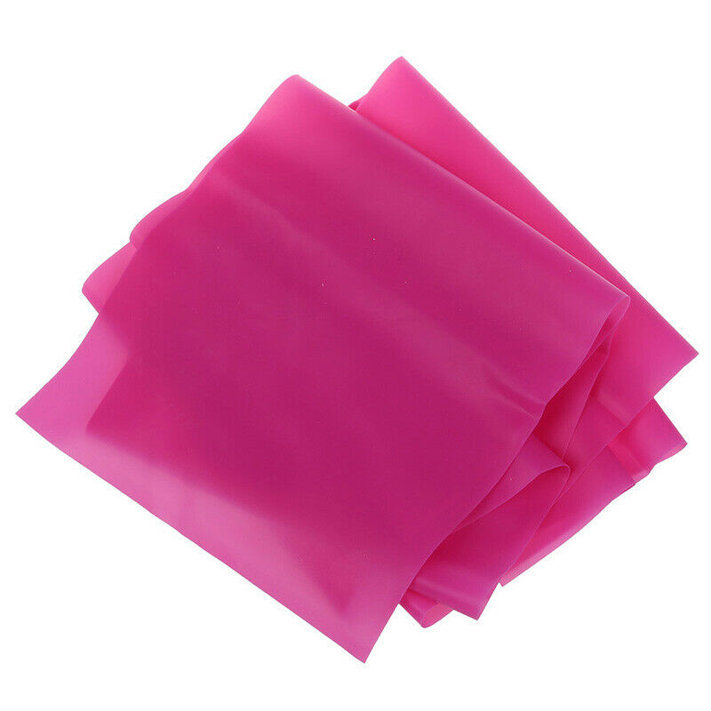 1.5m Yoga Pilates Rubber Stretch Resistance Exercise Fitness Band Q2P4
