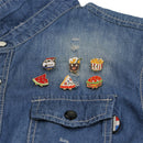 6PCS/Set Mini Enamel Brooch Pins Cartoon Collar Pins Badge Women Jewelry FT