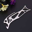 Portable Multifunctional Stainless Steel EDC Camping Equipment Card Tool
