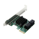 1Pcs PCI-E PCIe 1x To 4Port Sata 3.0 Expansion Controller Card Adapter