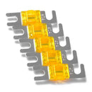 5pcs Nickel Plated Car Audio 32V AFS Mini ANL Fuses Auto Stud Fuses (40A)
