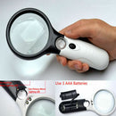 Hot 10X 20X 3 LED Lighting Handheld Magnifier Magnifying Lens Glass Jewelry ME