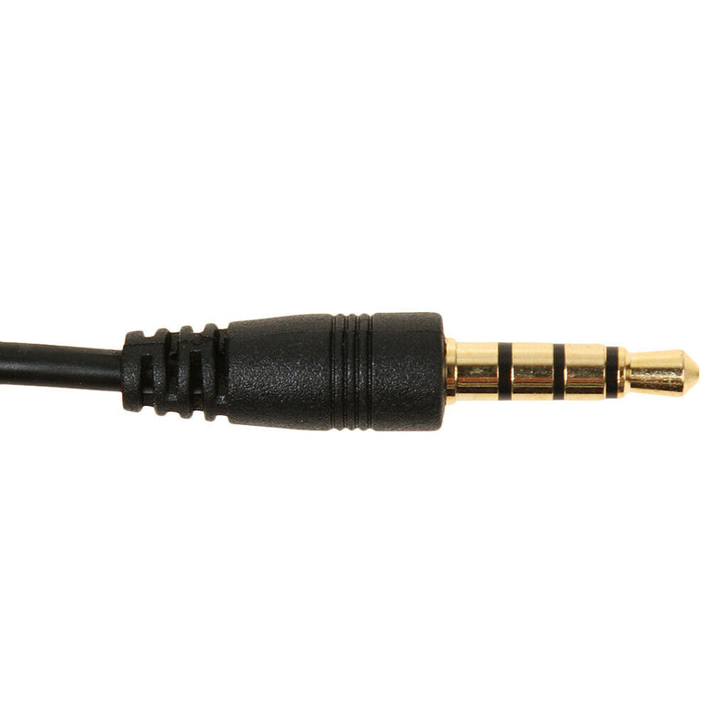 Lavalier Lapel Clip-on Microphone for Smartphones PC Audio Recording Black