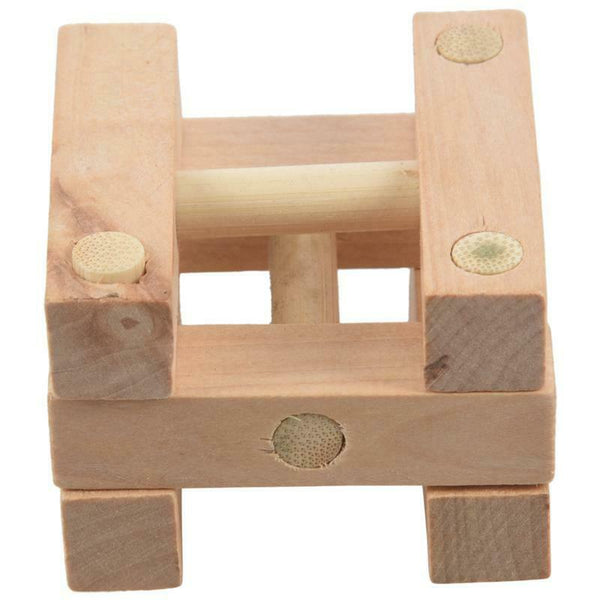 Classical Wooden Puzzle Toys Pole Ming Lock Luban Lock Q1R7
