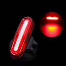 USB Rechargeable COB LED Bicycle Bike Cycling Front Rear Tail Red 4Mode