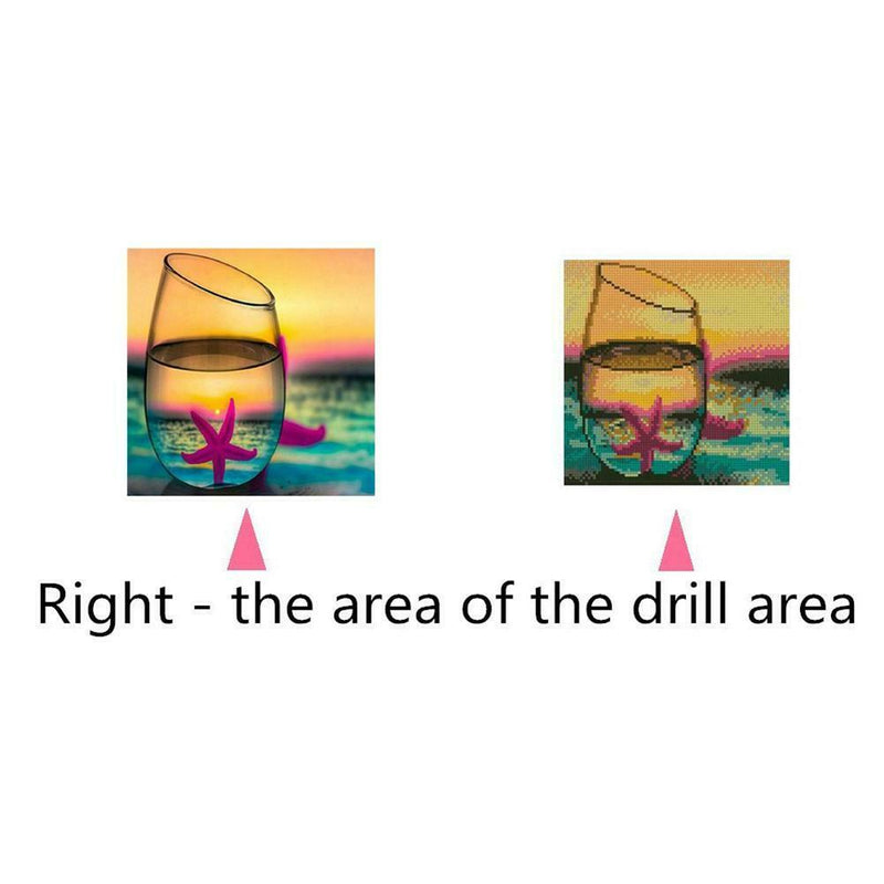 5D DIY Full Drill Diamond Painting Cup Cross Stitch Embroidery Mosaic Kit