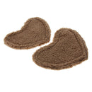 2 Pcs Small Pet Hamster Guinea Pig Warm Bed Heart Shape Sleep Mat Camel