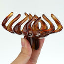 Brown Hair Claw Clamp Clips Acrylic Barrette Hair Accessory Hairwear Holder