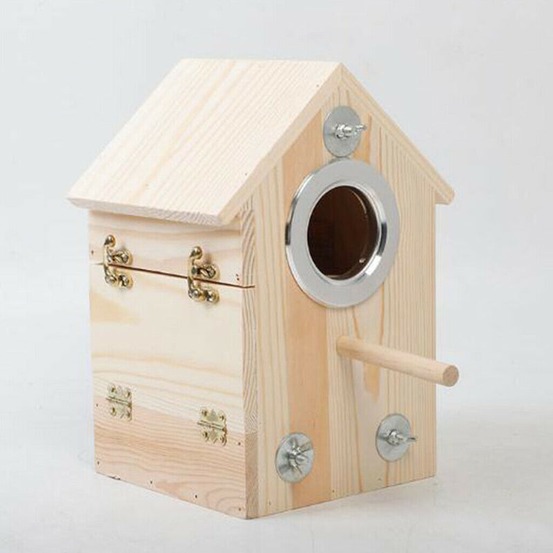 Bird Nests Box for Cages Parakeet Breeding Box Wood Budgie House for Lovebird