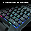 Professional 35 Keys RGB Backlit One Handed Gaming Keyboard USB Wired for Games