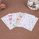 6pcs DIY Cute Cartoon Rabbit Waterproof Stickers Album Mobile Diary Decor