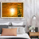 Boat 5D DIY Full Round Drill Diamond Landscape Painting Home Decor Mosaic