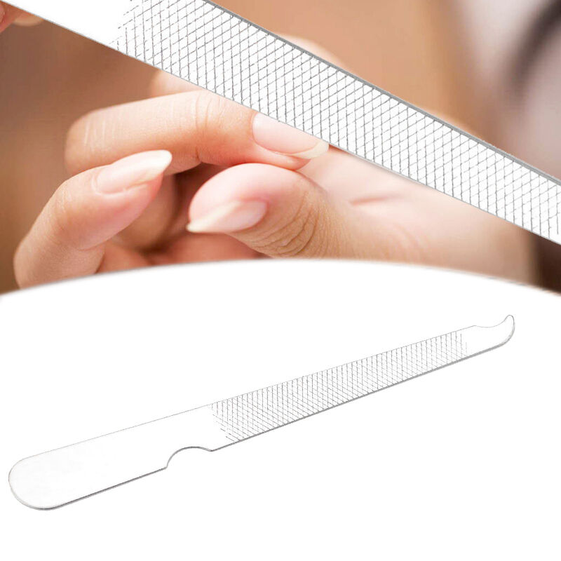 Dual Sided Stainless Steel Metal Nail Art File Manicure Pedicure Tool New Dzjo