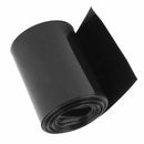 75mm Flat Width 8M Length PVC Heat Shrink Tube Black for 18650 Batteries