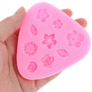 Cartoon Flower & Leaf Silicone Fondant Soap Cake Mold Cupcake Baking Tool MSEAU
