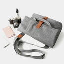 Men Bag Casual Grey Lightweight Oxford for iPad Tablet Crossbody Bag Male S