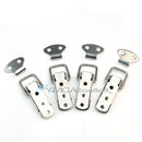 4pcs Stainless Steel Spring Draw Toggle Latch Catch for Cases Boxes Chests