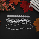 3pcs Footprint Cutting Dies Stencils Scrapbook Embossing DIY Album Cards