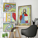 5D DIY Special Shaped Diamond Painting God Cross Stitch Kit Home Wall Decor