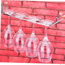 1-Row Kitchen   Wine Glass Cup Rack Stemware Storage Holder Organizer