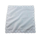 1 Piece White premium cotton wedding gift lace handkerchief for women/ladies