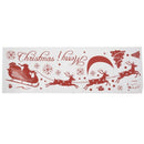 5X(Christmas Decorations PVC Wall Window Stickers Santa Claus Gift Reindee X1T5)