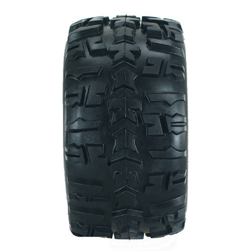 2pcs 1/8 RC Car Tire Tyres with Wheel Rim for HSP HPI E-MAXX Savage LRP Flux