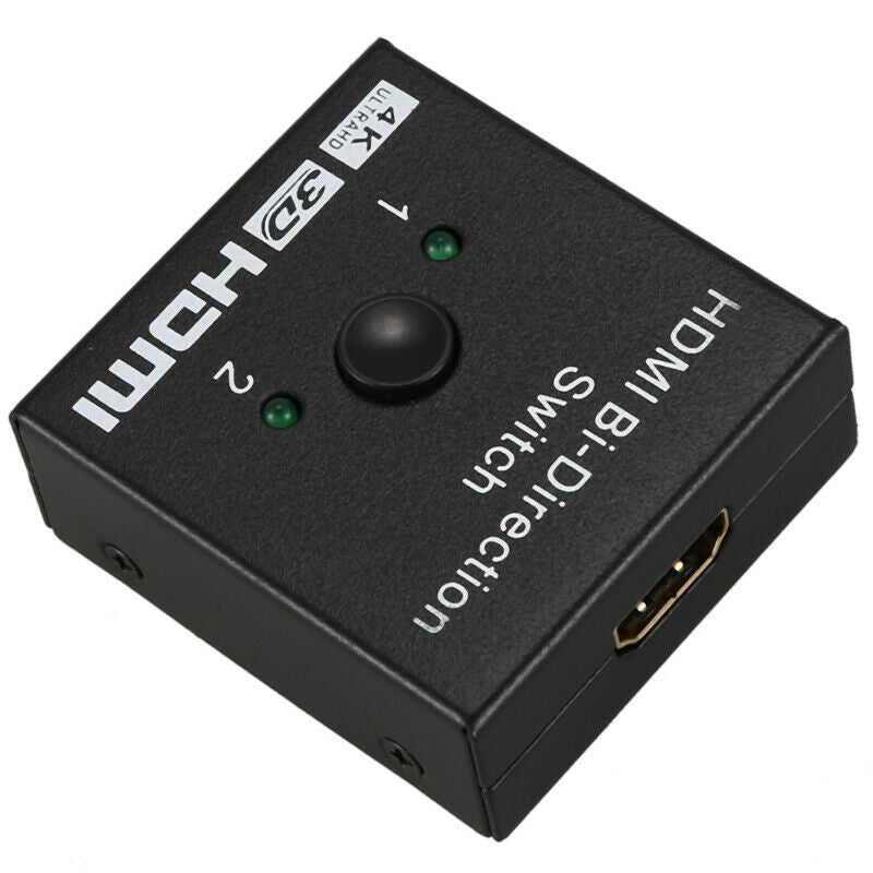 HDMI Switcher 2 Ports Bi-direction Manual Switch 2 x 1 / 1 x 2 HDMI Hub-HDC Q9Q7