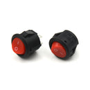 10x 16mm Round Boat Rocker Switches Mini 2 Pin ON-OFF Rocker Switches 3A/250V JR