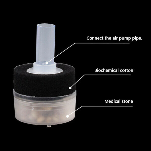 Underwater Oxygen for 5-10 Gallons Aquarium Filter Bio-stone Sponge Filter  L5X9