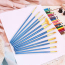 12pcs Pro Watercolor Paint Brushes Set Oil Painting Pen Art (Dark Blue) A