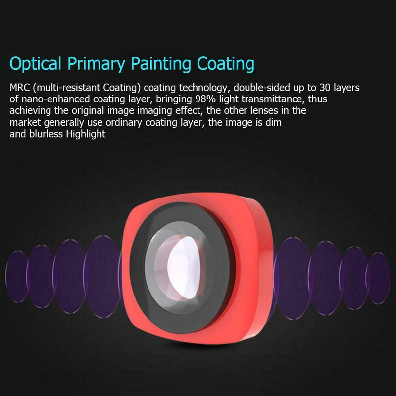 High Transmittance 120 Degree Wide Angle Lens for DJI Osmo Pocket Camera