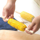 8PCS Corn On The Cob Holders Stainless Steel BBQ Prongs Skewers Forks Party