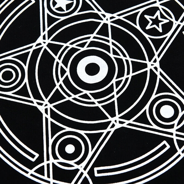 49x49cm Velvet Tarot Tablecloth Pentacle Board Game Divination Tarot TableclotOZ
