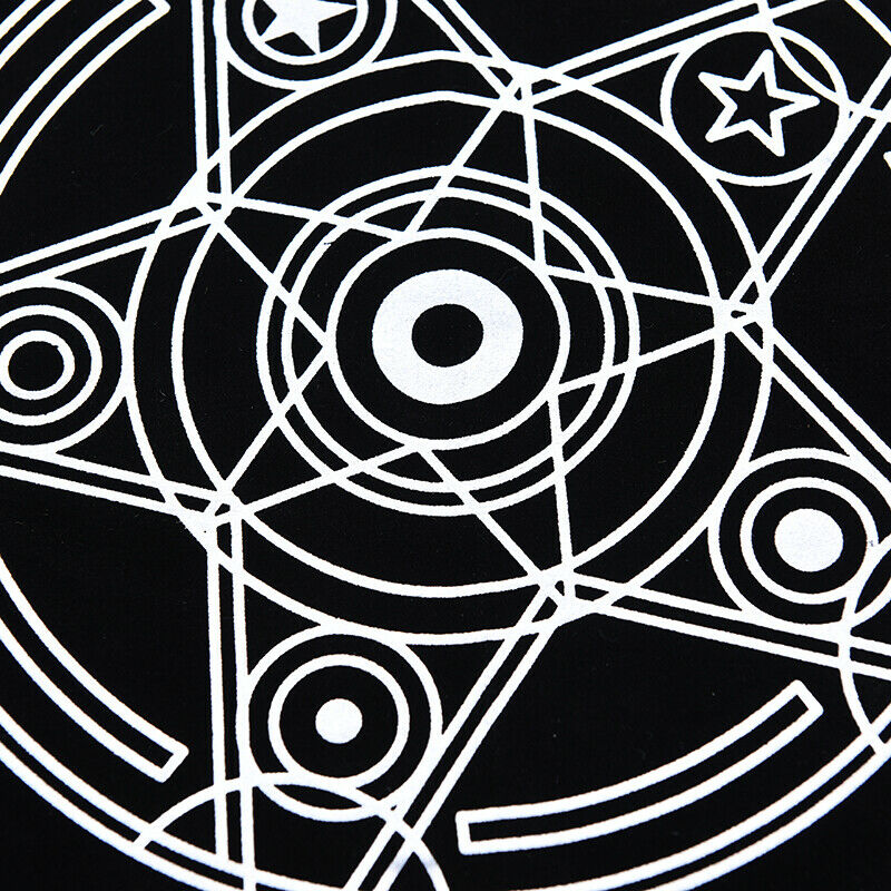 49x49cm Velvet Tarot Tablecloth Pentacle Board Game Divination Tarot TableclotOZ