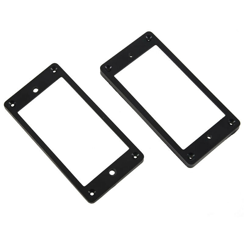 2Pcs Flat Humbucker Pickup Mounting Ring Frame ABS for Electric Guitar