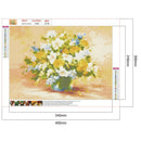 Full Round Drill 5D Rhinestone DIY Bouquet Flowers Diamond Painting (c1043)
